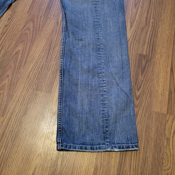 Wooquat 36x32 Men’s Distressed Western Jeans Studded Embroidered Cowboy Bootcut - Picture 13 of 16